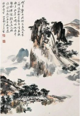  百岁画仙的山水，气势恢宏 
