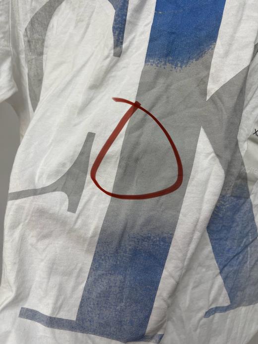 瑕疵Calvin Klein/CK 男士大LOGO字母印花透气纯棉短袖T恤 商品图1