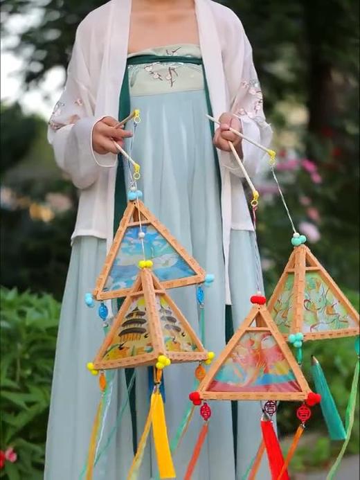 敦煌国潮古风手提灯笼diy材料包 商品图0