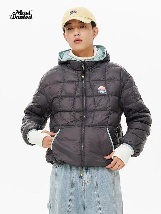 mostwantedlab彩虹/MWL-2334104/彩虹印花绗线连帽羽绒内胆 商品图0