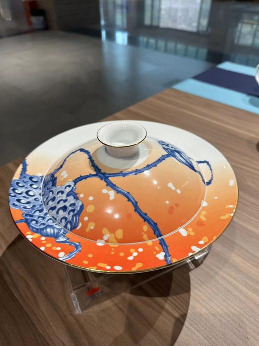 景德镇陶瓷 国瓷红叶 42头荷塘蝶恋中餐具 商品图3