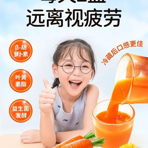 江中食疗有眼光益生菌发酵胡萝卜饮品礼盒装2.5L 商品图1