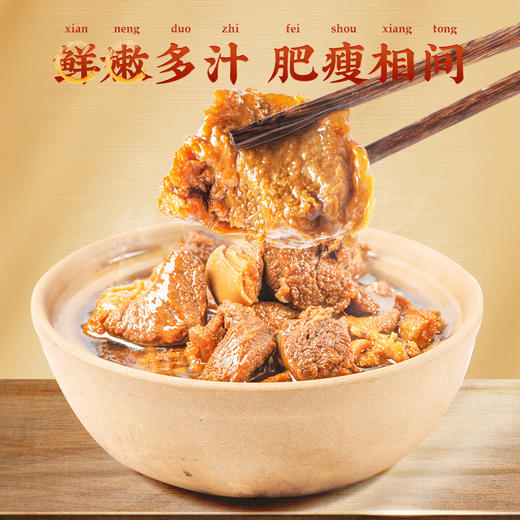 【顺丰冷链直发】邵万生红烧羊肉熟食无骨熟羊肉年货年菜600g 商品图3