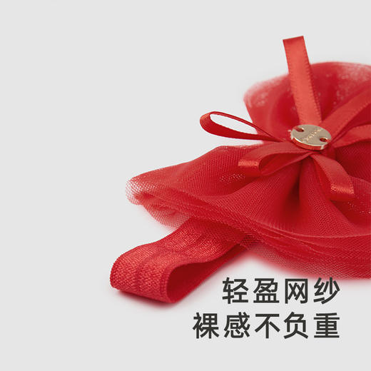 【商场同款】英氏儿童发饰喜庆红色蝴蝶结发夹女宝发带新款 商品图3