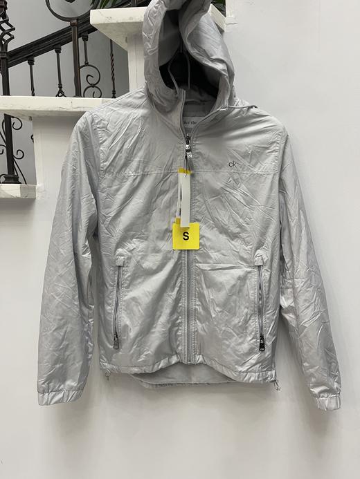 瑕疵Calvin Klein /CK 男士连帽抽绳纯色拉链加绒保暖长袖夹克外套 商品图0