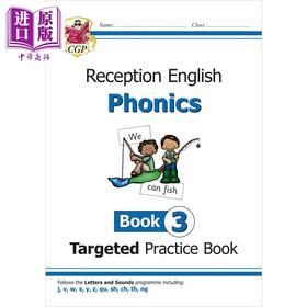 【中商原版】英国CGP English Targeted Practice Book: Phonics - Reception Book 3