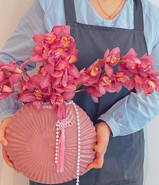 花不完  大花蕙兰 · 瓶插花  含花瓶 商品图0