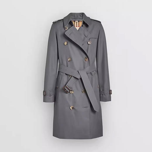 BURBERRY 巴宝莉 女士肯辛顿版型 - Heritage Trench 风衣 灰色 4073372 03200 商品图0