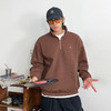 徐太浪春秋新款半高领拉链卫衣男纯色百搭高级感宽松套头长袖上衣 商品缩略图2