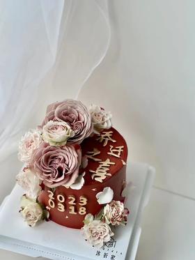 乔迁鲜花蛋糕