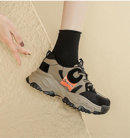 品质好货 | Safiya/索菲娅2023秋冬运动加绒厚底美拉德拼色运动老爹鞋 SF34112726 商品图6