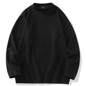 【纯色简约圆领套头卫衣】长袖T恤百搭打底衫