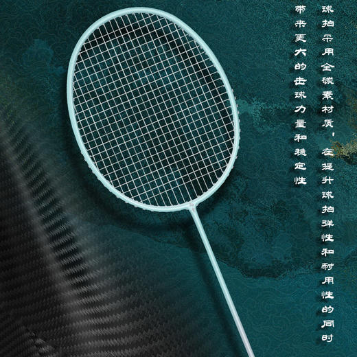 国羽严选杨晨大神新款均衡之刃月相全碳素攻守兼备羽毛球拍 商品图1