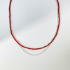 ELOANE GALLERY 落岸Orient系列红玛瑙串珠双层意大利工艺S925纯银项链【7天内发货】 商品缩略图2