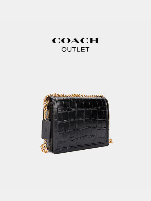 【自营】coach/蔻驰  奥莱女士HUTTON单肩包 CN060 IMBLK 商品图2