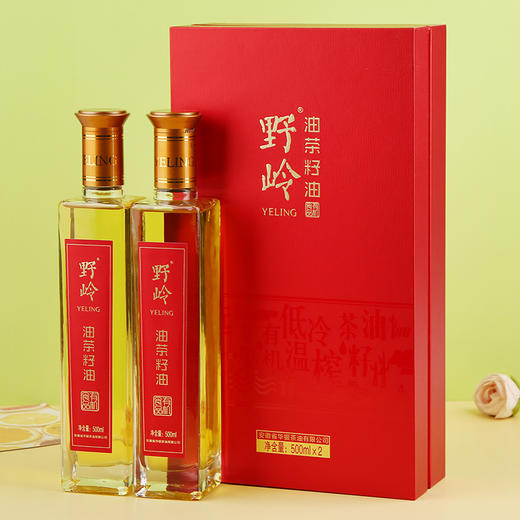 野岭冷榨油茶籽礼盒500ML*2瓶（山茶油，有机认证，冷榨） 商品图6
