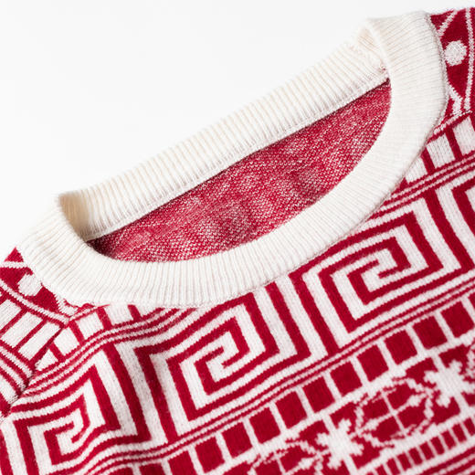 【现货】中国风元素喜庆 节日略宽松毛衫 商品图2