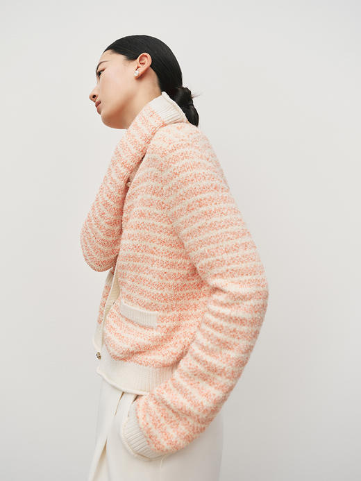 法式小香风 圈圈纱圆领开衫FO4463239 商品图3