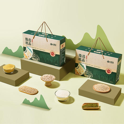 鲜品屋-4kg臻选粮品礼盒 年货五谷粗粮大礼包绿豆百合粥八宝粥 商品图2