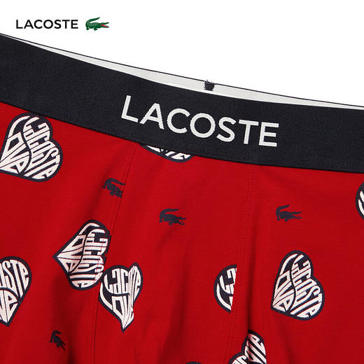 【海南专供价】Lacoste法国鳄鱼男士新款时尚舒适柔软平角内裤5H2184-10 商品图3