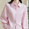 剩2XL 米思阳2026春季新款简约休闲纯色衬衫修身弹力搭配职业上衣0060 商品缩略图4
