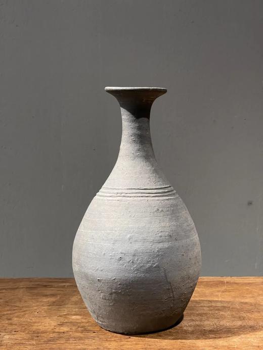 灰陶弦纹玉壶春瓶，顺丰包邮 商品图3