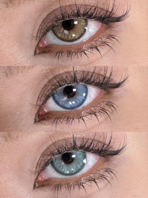 paprikacon日抛 冰岛废墟 蓝/ 曼波胶囊 绿/ 中古废土 棕 14.2mm abu实拍 日抛无售后！有同款月抛 商品图1