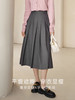 【专属特价】熙世界赫本风半身裙2025秋新款A字伞裙高腰显瘦通勤中长压褶裙 商品缩略图1