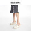lost in echo2024春季新款设计师品牌翘方头沿条粗跟穆勒拖复古女 商品缩略图1
