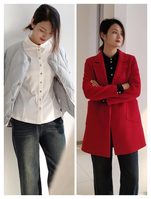 387336大牌平替，极简风，百搭衬衫 精致做工，抗皱再生纤维素纤维 含桑蚕丝面料 修身合体简洁，S到XL四个尺码 商品图6