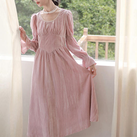 裁缝学苑AS177复古法式长袖连衣裙纸样女装赫本风丝绒裙子样板图 商品图2