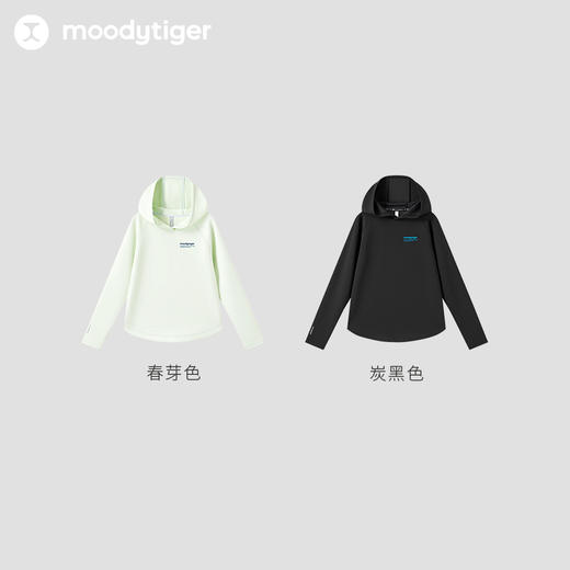 【专属】moodytiger24年春新长袖儿童连帽卫衣运动休闲保暖宽松卫衣41210303 商品图4