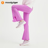【24年春新品】moodytiger女童喇叭裤24年春季新品弹力针织微喇运动紧身裤41211402 商品缩略图0