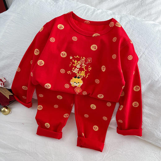 【新年红39.9/套起】3A抗菌秋衣裤A类抑菌长绒棉套装聚 商品图4