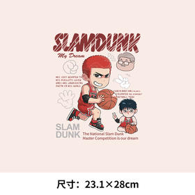 趣味灌篮高手樱木花道新款印花T恤图案耐水洗胶印柯式烫画