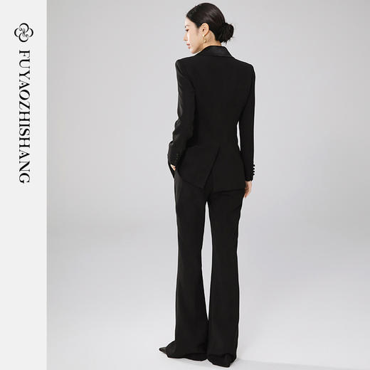 原创新中式盘扣西装短外套女2026春小众西服阔腿裤套装 商品图4