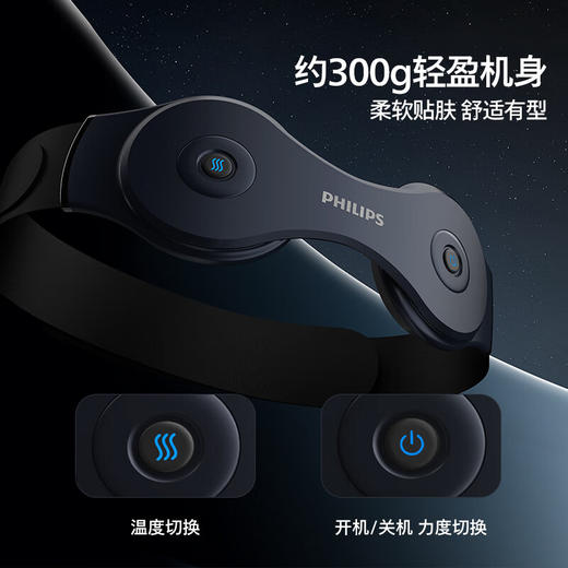 飞利浦（PHILIPS）腰部按摩器 腰椎热敷仪多档振动腰带热敷舒缓腰部按摩仪暖宫腰带PPM3208B粉  年会礼品生日礼物 商品图5