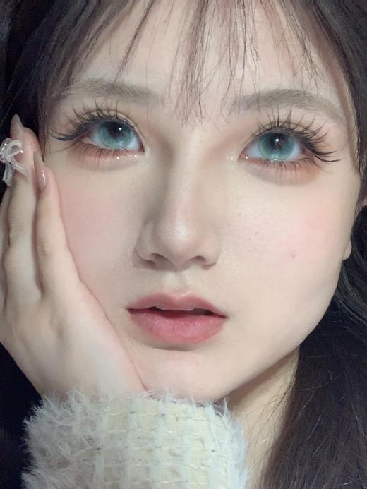 focusmoon日抛 追光猫眼 绿/ 变色龙蓝 14.5mm abu实拍 商品图3