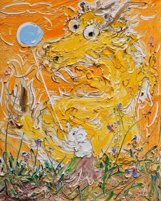 付毅兵《与龙共舞1》原作 商品图0