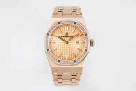 ZF超神之作🔥🔥AUDEMARS PIGUET爱彼 皇家橡树系列67651OR女士腕表～闪耀登场！女神百搭款，闪闪惹人爱！（18k包金+手工镶钻）