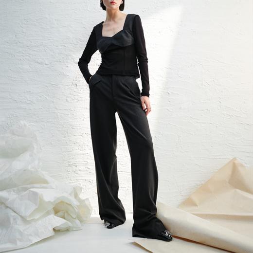 LIYIHAN阔腿西装裤 Y241K00882 商品图1