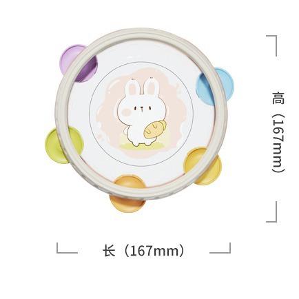 【锻炼宝宝声乐能力】婴儿卡通趣味手拍摇铃鼓 乐感培养 抓握训练 细致抛光不伤手 商品图4