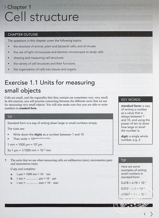 【中商原版】剑桥大学出版NEW Cambridge International AS & A Level Biology Workbook with Digital Access (2 Years) 商品图4