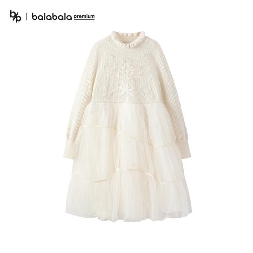【premium】巴拉巴拉高端线冬摩登庄园系列女童拼接网纱裙 商品图1