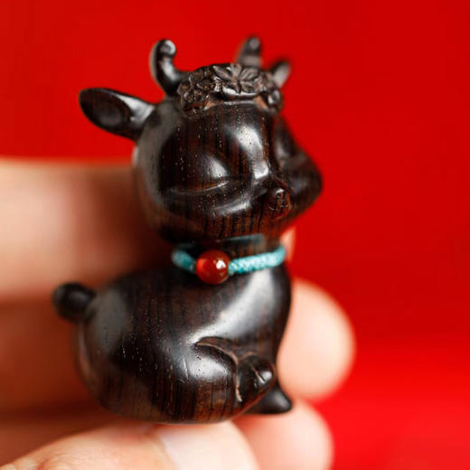 一路平安°紫光檀/黄杨木小摆件/把件 商品图5