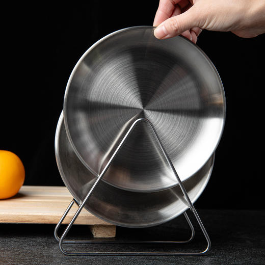 KEYIOW 不锈钢骨碟 轻便耐用 清洗方便 17*17cm 商品图1