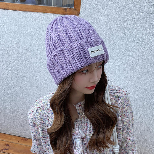 女贴标毛线帽1982 商品图5