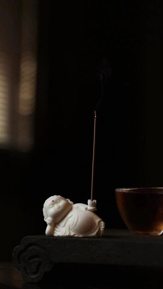 鹿角卧佛°香插小摆件 商品图1