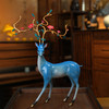 纯铜梅花鹿一鹿生花摆件大号招财鹿家居客厅进门玄关电视柜装饰品古法铸造 商品缩略图8