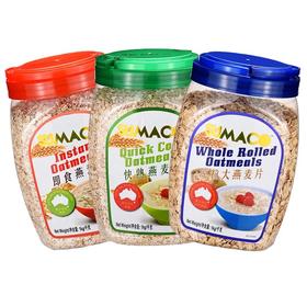 马来西亚素玛哥原粒大燕麦片/即食燕麦片/快熟燕麦片1000g 轻松搞定一天早餐 023985/023986/033432